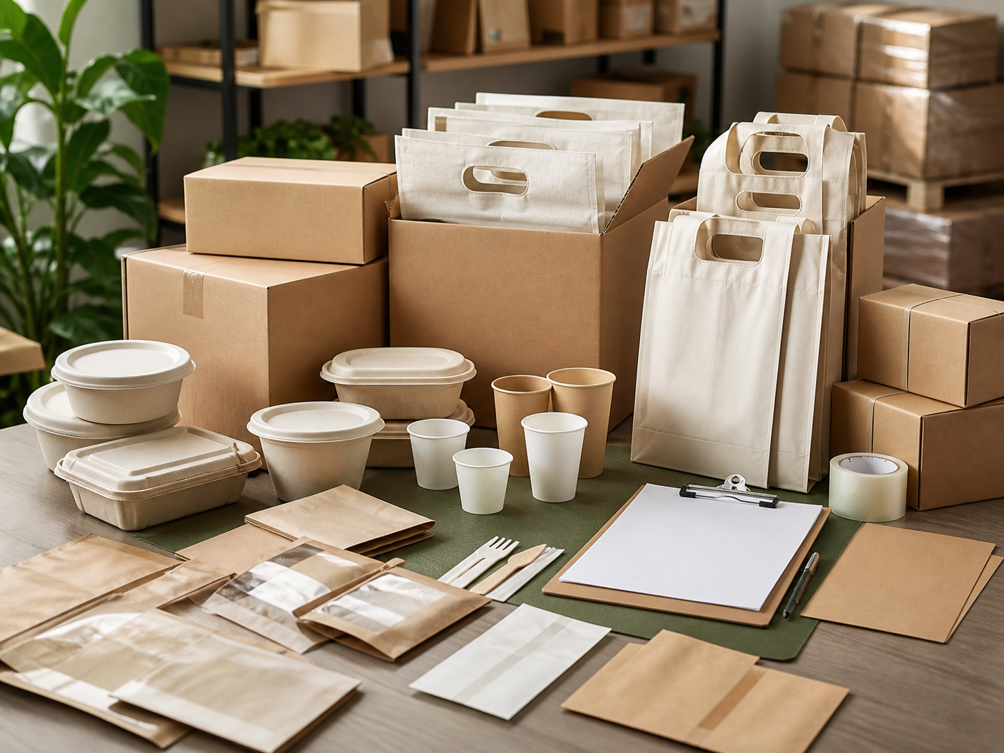 Export-ready eco packaging samples